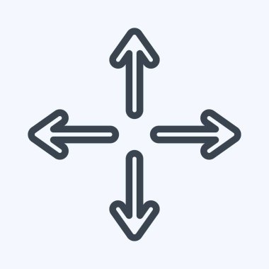 Icon Stretch. suitable for sportswear symbol. line style. simple design editable. design template vector. simple illustration