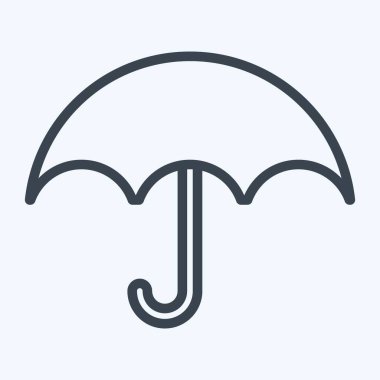 Icon Waterproof. suitable for sportswear symbol. line style. simple design editable. design template vector. simple illustration