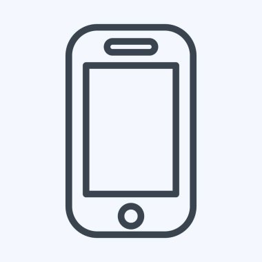 Icon Phone Pocket. suitable for sportswear symbol. line style. simple design editable. design template vector. simple illustration