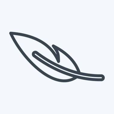 Icon Light Weight. suitable for sportswear symbol. line style. simple design editable. design template vector. simple illustration