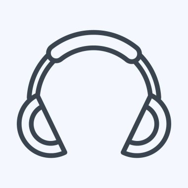 Icon Music Pocket. suitable for sportswear symbol. line style. simple design editable. design template vector. simple illustration