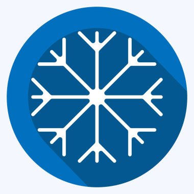 Icon Snow Proof. suitable for sportswear symbol. long shadow style. simple design editable. design template vector. simple illustration