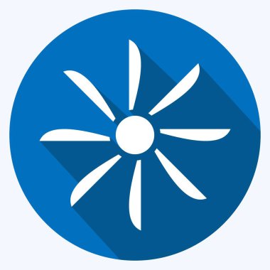 Icon Air Vents. suitable for sportswear symbol. long shadow style. simple design editable. design template vector. simple illustration