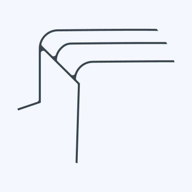 Icon Fleece Collar. suitable for sportswear symbol. glyph style. simple design editable. design template vector. simple illustration