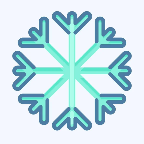 Icon Snow Proof Suitable Sportswear Symbol Doodle Style Simple Design — Vetor de Stock