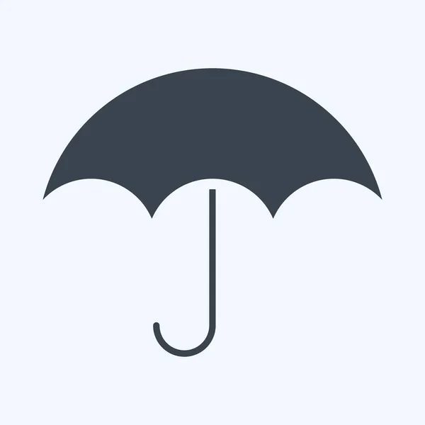 Icon Waterproof Suitable Sportswear Symbol Glyph Style Simple Design Editable — Vetor de Stock