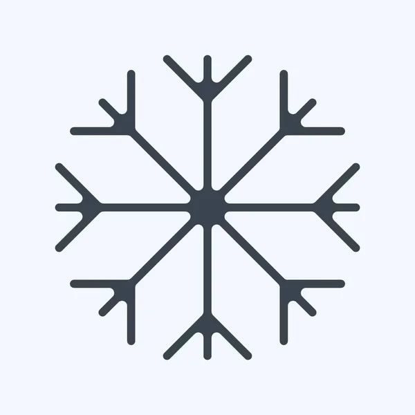 Icon Snow Proof Suitable Sportswear Symbol Glyph Style Simple Design — Stock vektor