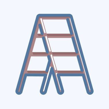 Icon Stepladder. suitable for Paint Art Tools symbol. doodle style. simple design editable. design template vector. simple illustration