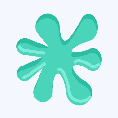 Icon Paint Splash. suitable for Paint Art Tools symbol. flat style. simple design editable. design template vector. simple illustration