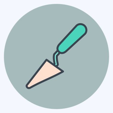 Icon Palette Knife. suitable for Paint Art Tools symbol. color mate style. simple design editable. design template vector. simple illustration