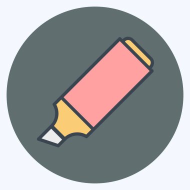 Icon Marker. suitable for Paint Art Tools symbol. color mate style. simple design editable. design template vector. simple illustration