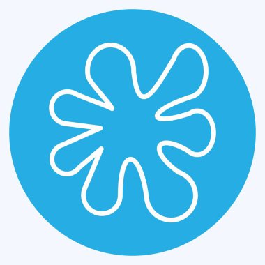 Icon Paint Splash. suitable for Paint Art Tools symbol. blue eyes style. simple design editable. design template vector. simple illustration