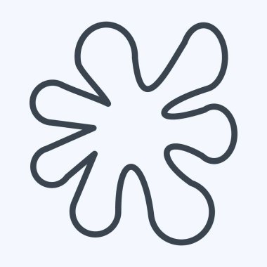 Icon Paint Splash. suitable for Paint Art Tools symbol. line style. simple design editable. design template vector. simple illustration