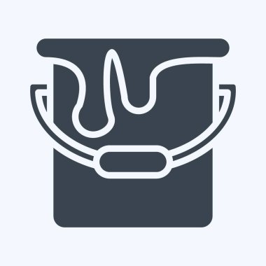 Icon Paint Can. suitable for Paint Art Tools symbol. glyph style. simple design editable. design template vector. simple illustration