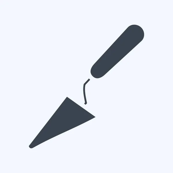 Icon Palette Knife Suitable Paint Art Tools Symbol Glyph Style — Vector de stock