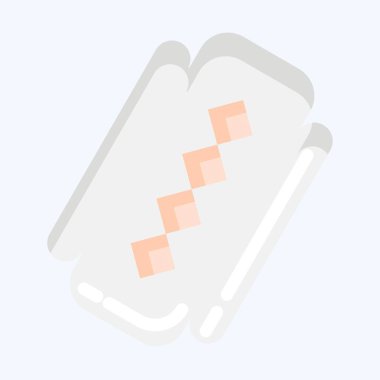 Icon Razor Blade. suitable for Barbershop symbol. flat style. simple design editable. design template vector. simple illustration