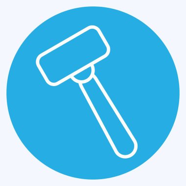 Icon Shaving Razor. suitable for Barbershop symbol. blue eyes style. simple design editable. design template vector. simple illustration