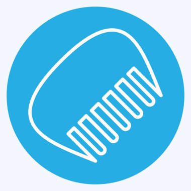 Icon Comb. suitable for Barbershop symbol. blue eyes style. simple design editable. design template vector. simple illustration