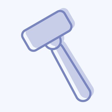 Icon Shaving Razor. suitable for Barbershop symbol. two tone style. simple design editable. design template vector. simple illustration