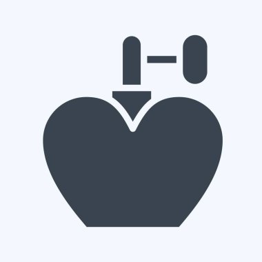 Icon Cologne Spray. suitable for Barbershop symbol. glyph style. simple design editable. design template vector. simple illustration