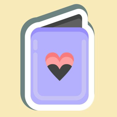 Sticker Passport. suitable for Summer symbol. simple design editable. design template vector. simple illustration