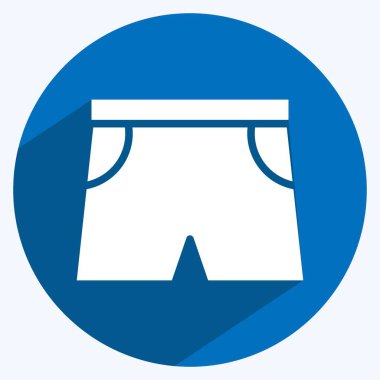 Icon Sports. suitable for Summer symbol. long shadow style. simple design editable. design template vector. simple illustration