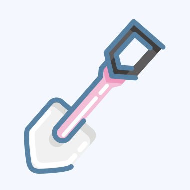 Icon Shove. suitable for Garden symbol. doodle style. simple design editable. design template vector. simple illustration