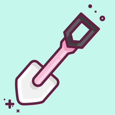 Icon Shove. suitable for Garden symbol. MBE style. simple design editable. design template vector. simple illustration