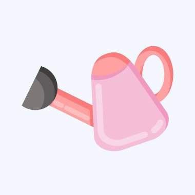 Icon Watering Pot. suitable for Garden symbol. flat style. simple design editable. design template vector. simple illustration