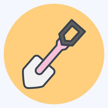 Icon Shove. suitable for Garden symbol. color mate style. simple design editable. design template vector. simple illustration