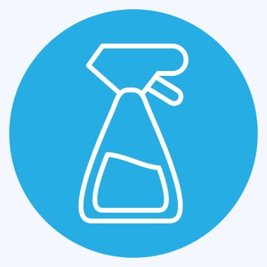 Icon Spray Bottle. suitable for Garden symbol. blue eyes style. simple design editable. design template vector. simple illustration