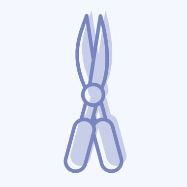 Icon Garden Scissors. suitable for Garden symbol. two tone style. simple design editable. design template vector. simple illustration