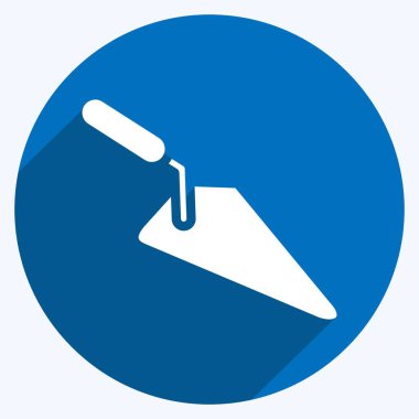 Icon Trowel. suitable for Garden symbol. long shadow style. simple design editable. design template vector. simple illustration