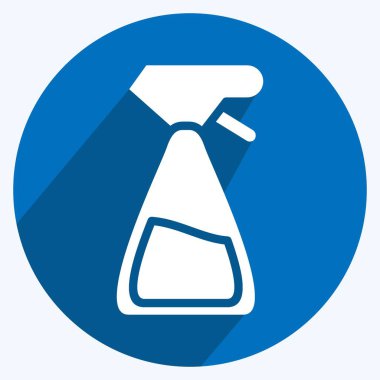 Icon Spray Bottle. suitable for Garden symbol. long shadow style. simple design editable. design template vector. simple illustration