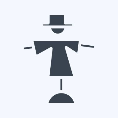 Icon Scarecrow. suitable for Garden symbol. glyph style. simple design editable. design template vector. simple illustration