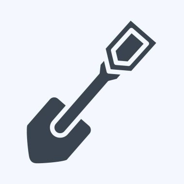 Icon Shove. suitable for Garden symbol. glyph style. simple design editable. design template vector. simple illustration