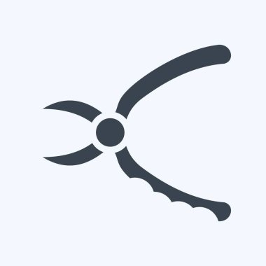 Icon Pruners. suitable for Garden symbol. glyph style. simple design editable. design template vector. simple illustration