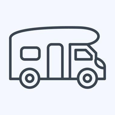 Icon Motor Automotive. suitable for Automotive symbol. line style. simple design editable. design template vector. simple illustration