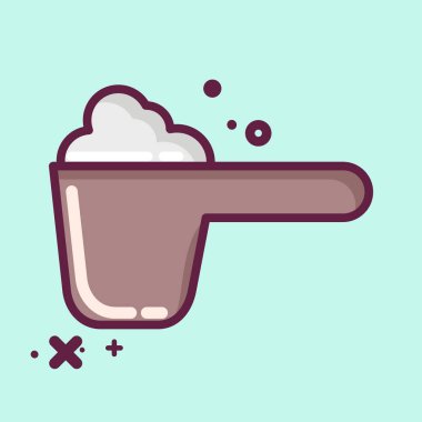 Icon Powder. related to Laundry symbol. MBE style. simple design editable. simple illustration, good for prints