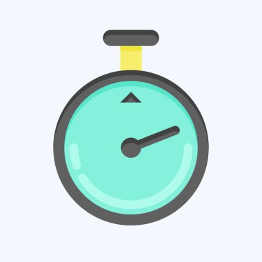 Icon Timer. related to Laundry symbol. flat style. simple design editable. simple illustration, good for prints