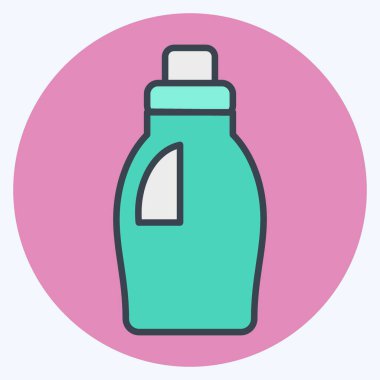 Icon Cleaning Product. related to Laundry symbol. color mate style. simple design editable. simple illustration, good for prints