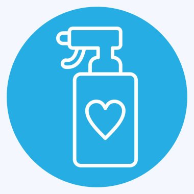 Icon Spray. related to Laundry symbol. blue eyes style. simple design editable. simple illustration, good for prints