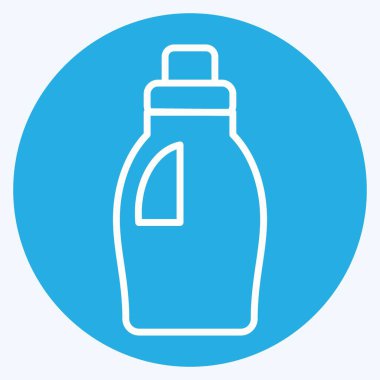 Icon Cleaning Product. related to Laundry symbol. blue eyes style. simple design editable. simple illustration, good for prints