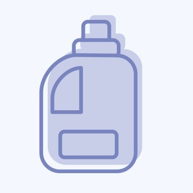 Icon Clean Product. related to Laundry symbol. two tone style. simple design editable. simple illustration, good for prints