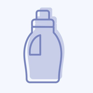 Icon Cleaning Product. related to Laundry symbol. two tone style. simple design editable. simple illustration, good for prints