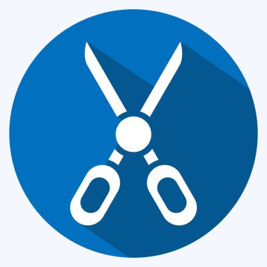 Icon Clothes Repair. related to Laundry symbol. long shadow style. simple design editable. simple illustration, good for prints