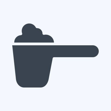 Icon Powder. related to Laundry symbol. glyph style. simple design editable. simple illustration, good for prints