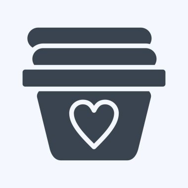 Icon Clothes. related to Laundry symbol. glyph style. simple design editable. simple illustration, good for prints