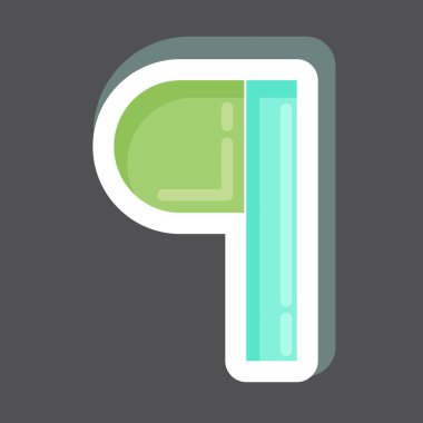 Etiket Paragrafı. Grafik Tasarım Araçları sembolüyle ilgili. Basit dizayn edilebilir. Basit bir çizim. basit vektör