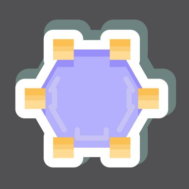 Etiket Çokgen çizer. Grafik Tasarım Araçları sembolüyle ilgili. Basit dizayn edilebilir. Basit bir çizim. basit vektör